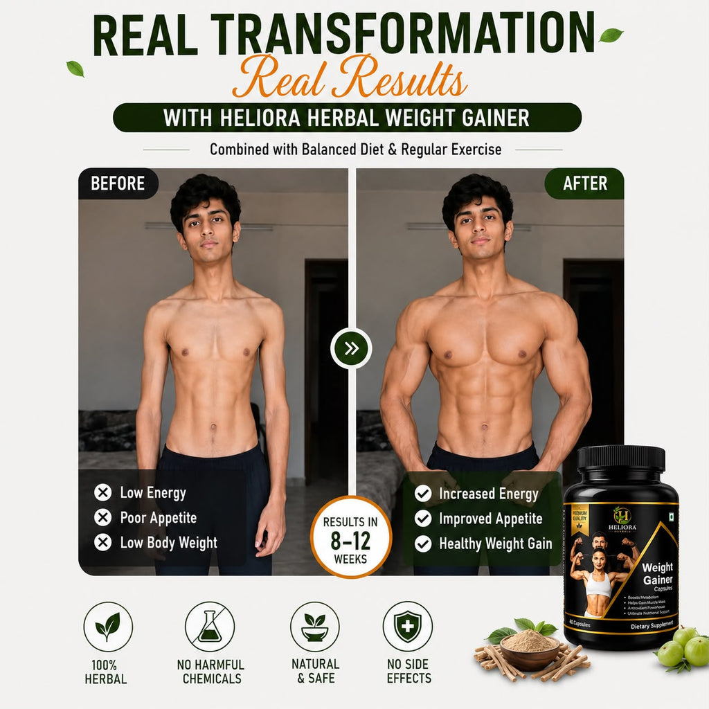 Herbal Weight Gainer Capsule for Men & Women