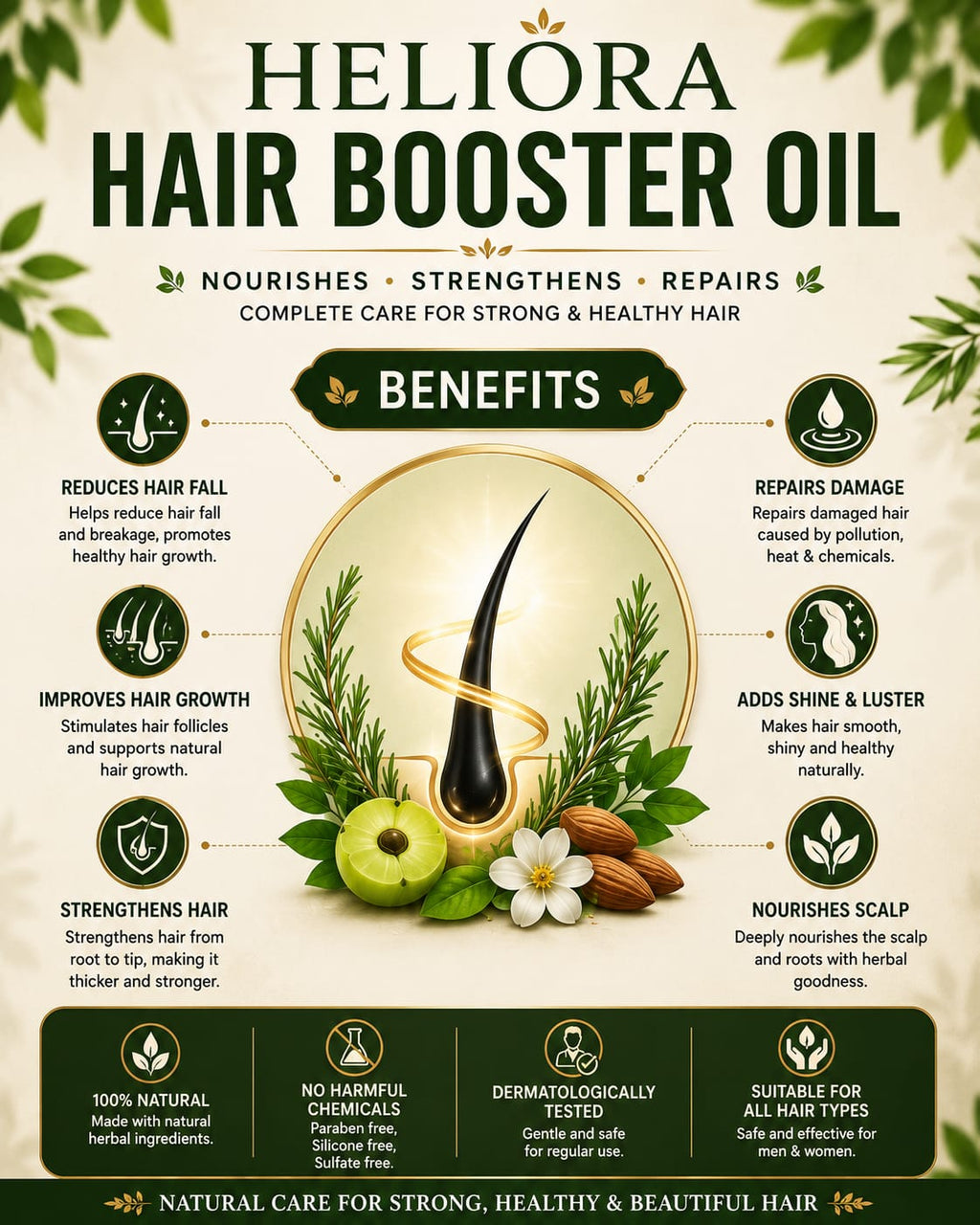 Herbal Hair Booster Oil-For Men and Women
