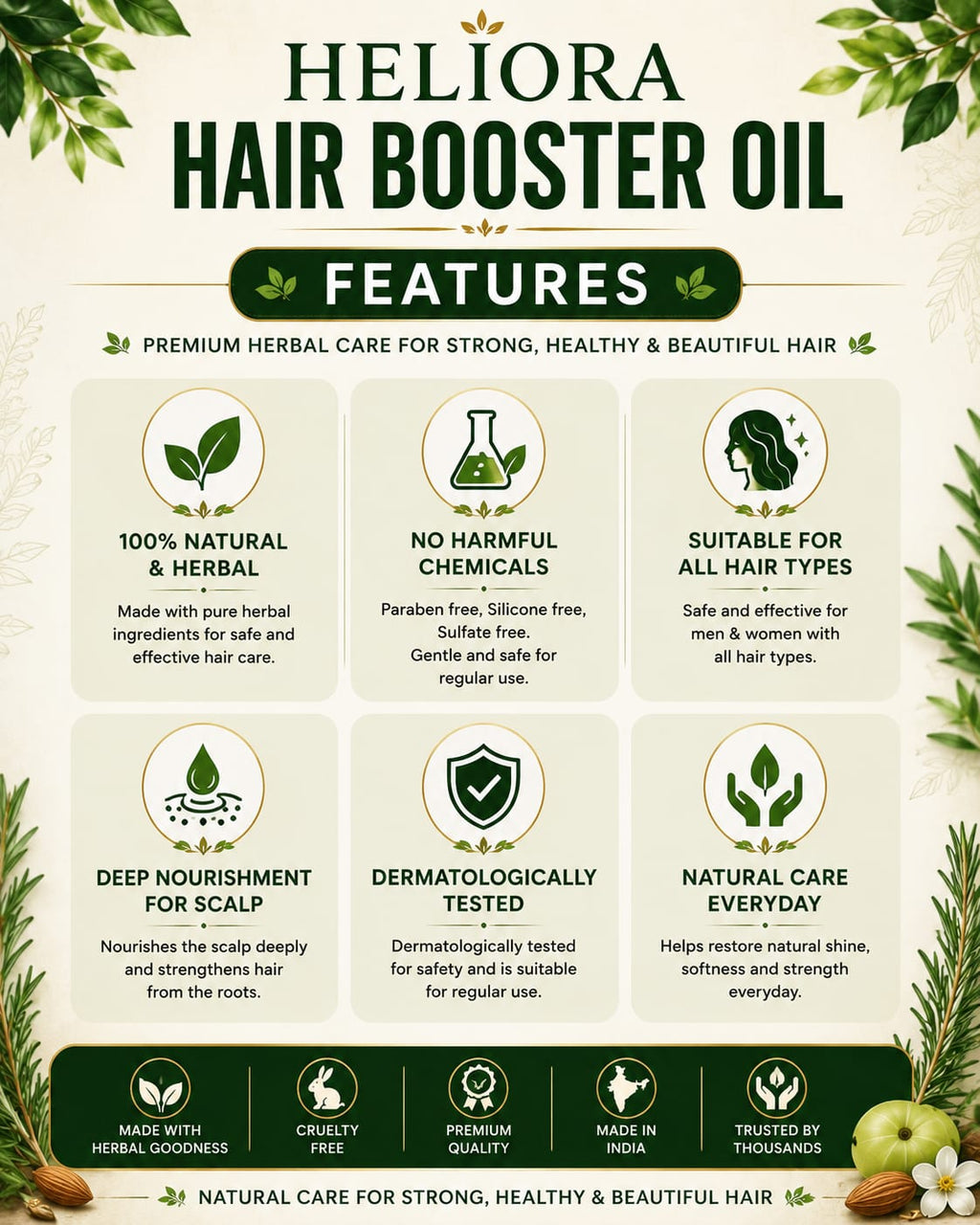 Herbal Hair Booster Oil-For Men and Women