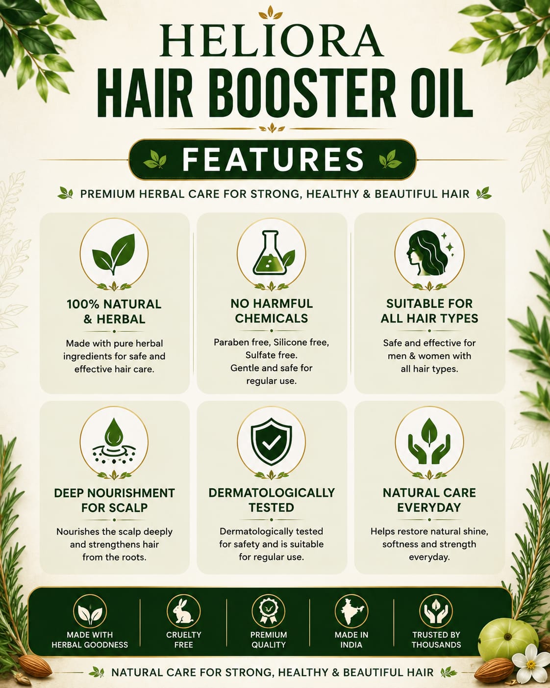 Herbal Hair Booster Oil-For Men and Women